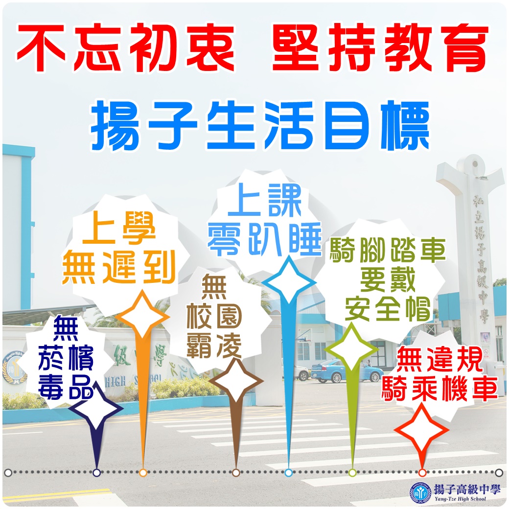 不忘初衷 堅持教育 - 揚子生活目標
